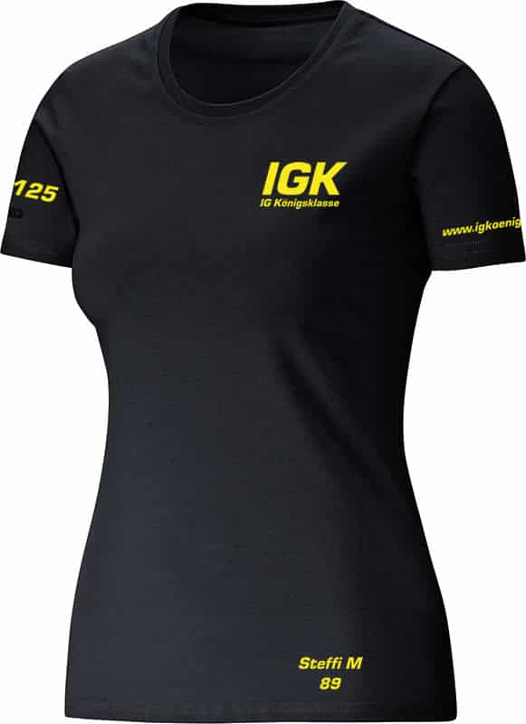 IG-Koenigsklasse-T-Shirt-6135-08-schwarz-Damen-Name-Arm