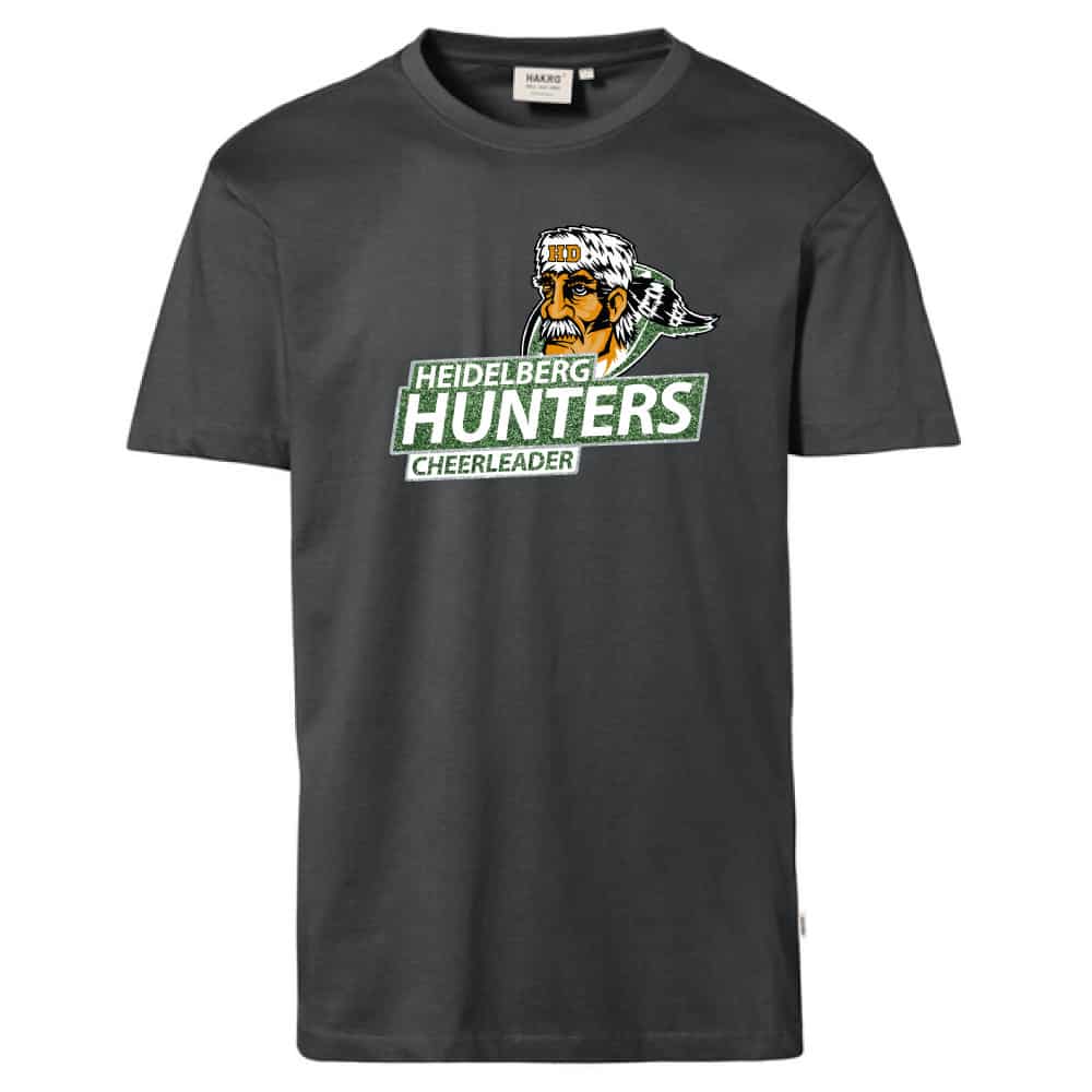 T-Shirt mit Design 7 anthrazit Heidelberg Hunters
