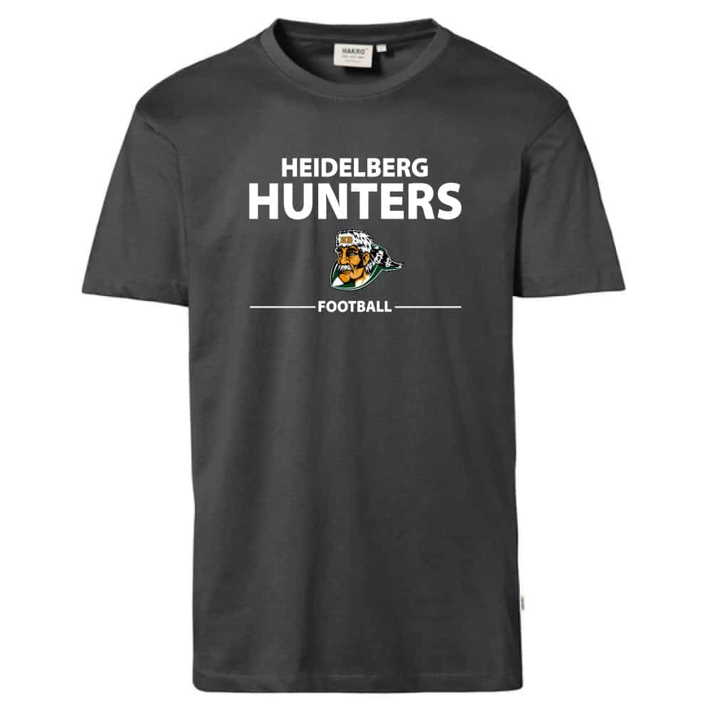 T-Shirt mit Design 2 anthrazit Heidelberg Hunters